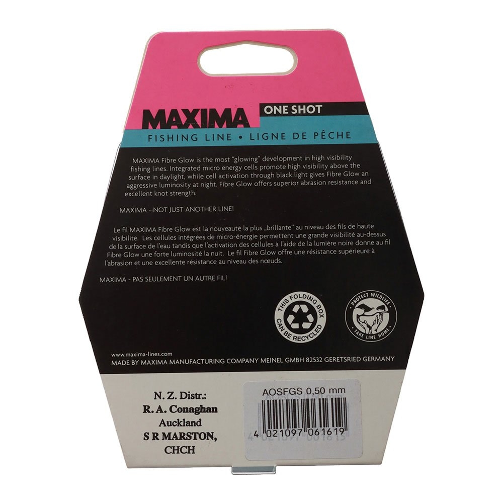 Maxima Fibre Glow Pink Monofilament Line 300m