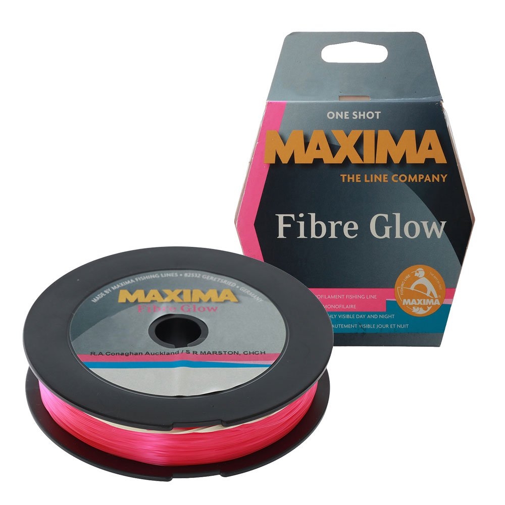 Maxima Fibre Glow Pink Monofilament Line 300m
