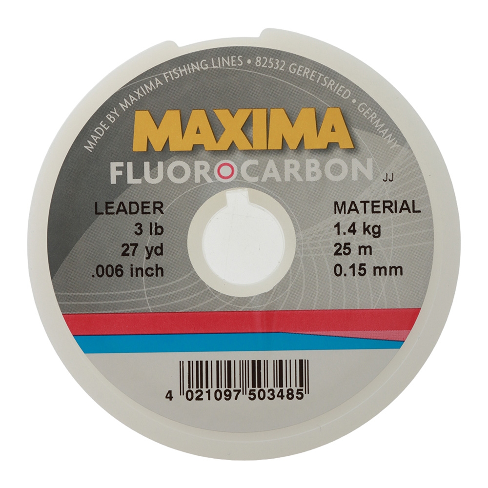 Maxima Fluorocarbon Leader 25m 3lb 0.15mm