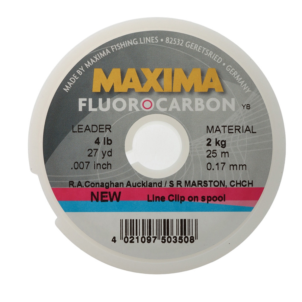 Maxima Fluorocarbon Leader 25m 4lb 0.17mm