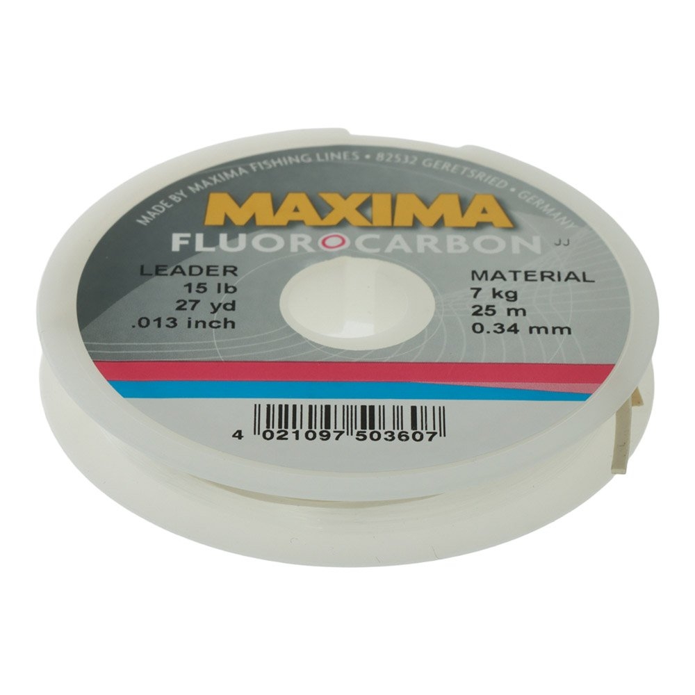 Maxima Fluorocarbon Leader 25m 15lb 0.34mm
