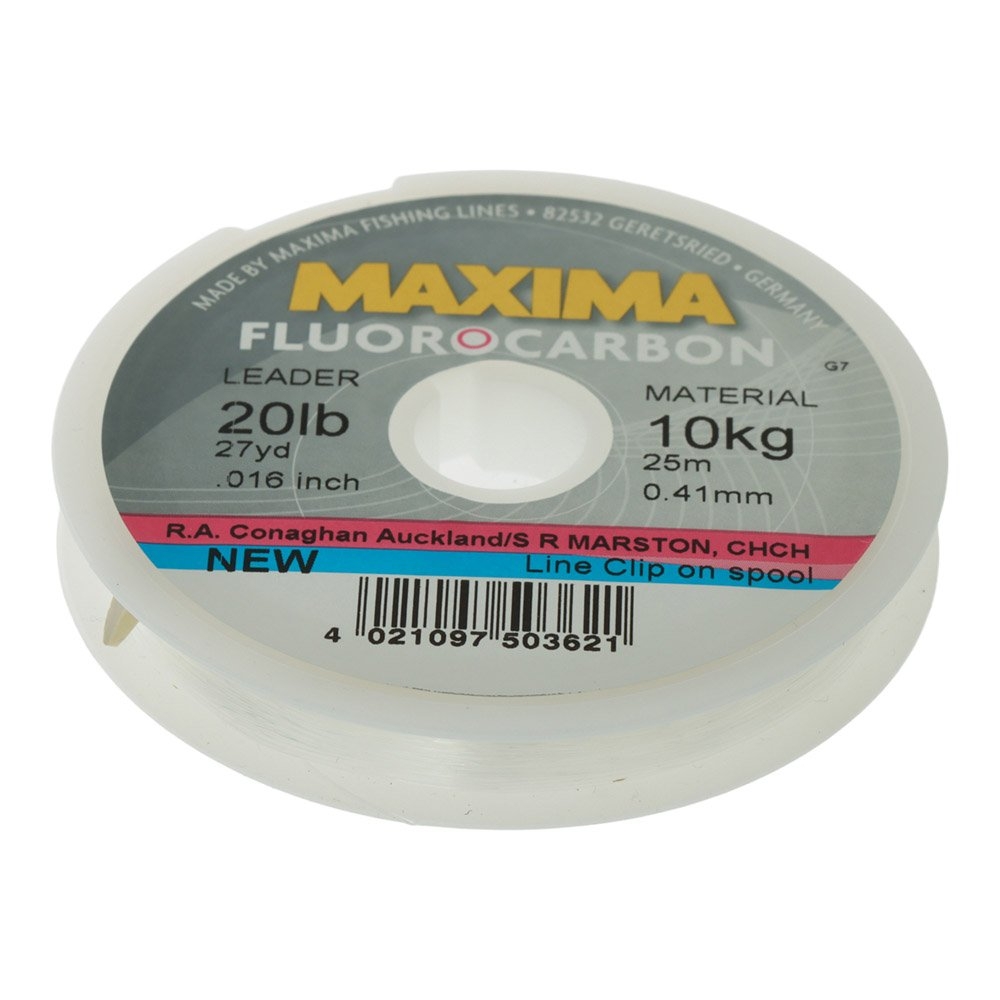 Maxima Fluorocarbon Leader 25m 20lb 0.41mm