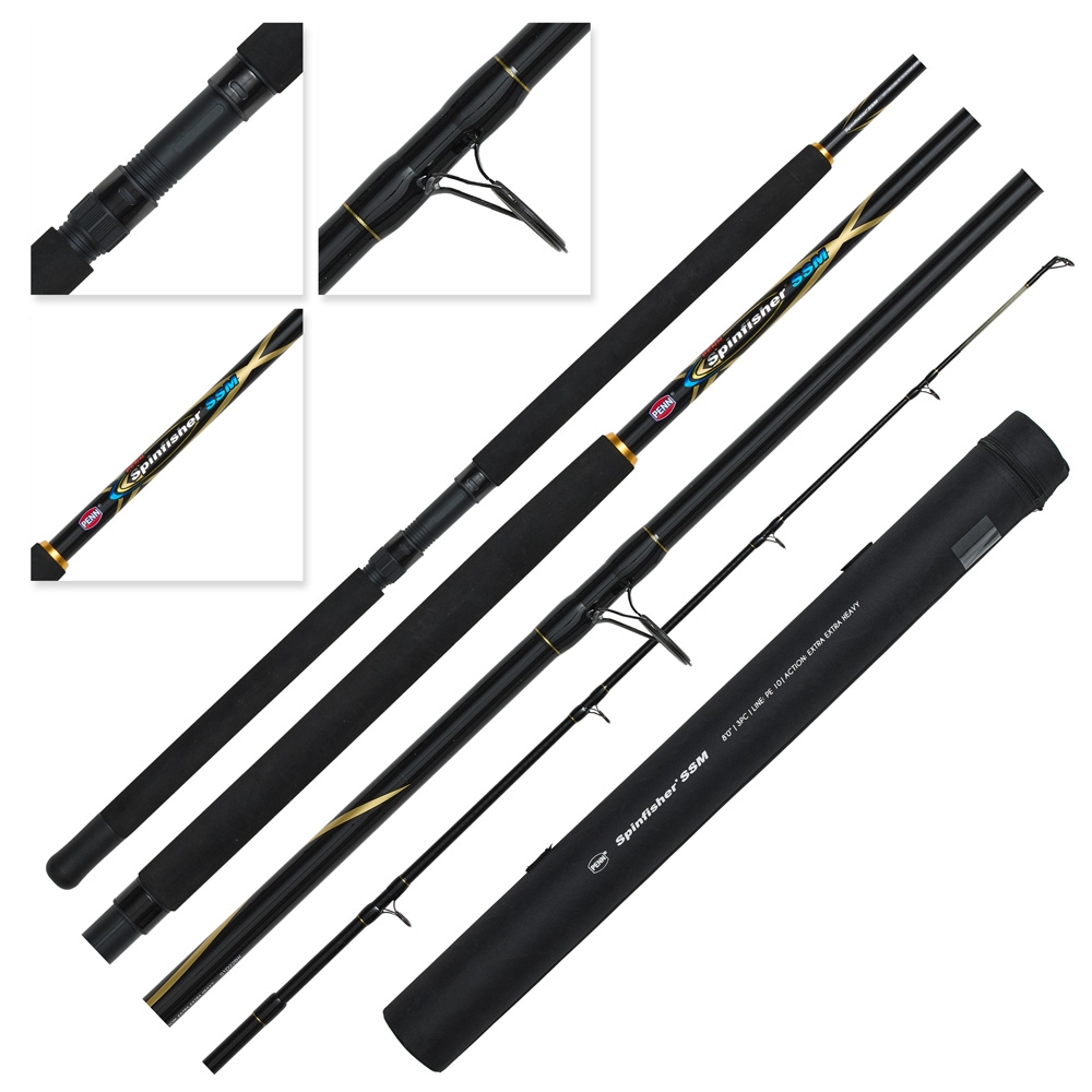 PENN Spinfisher SSM Overhead / Spinning Drone Rod 8ft PE10 3pc