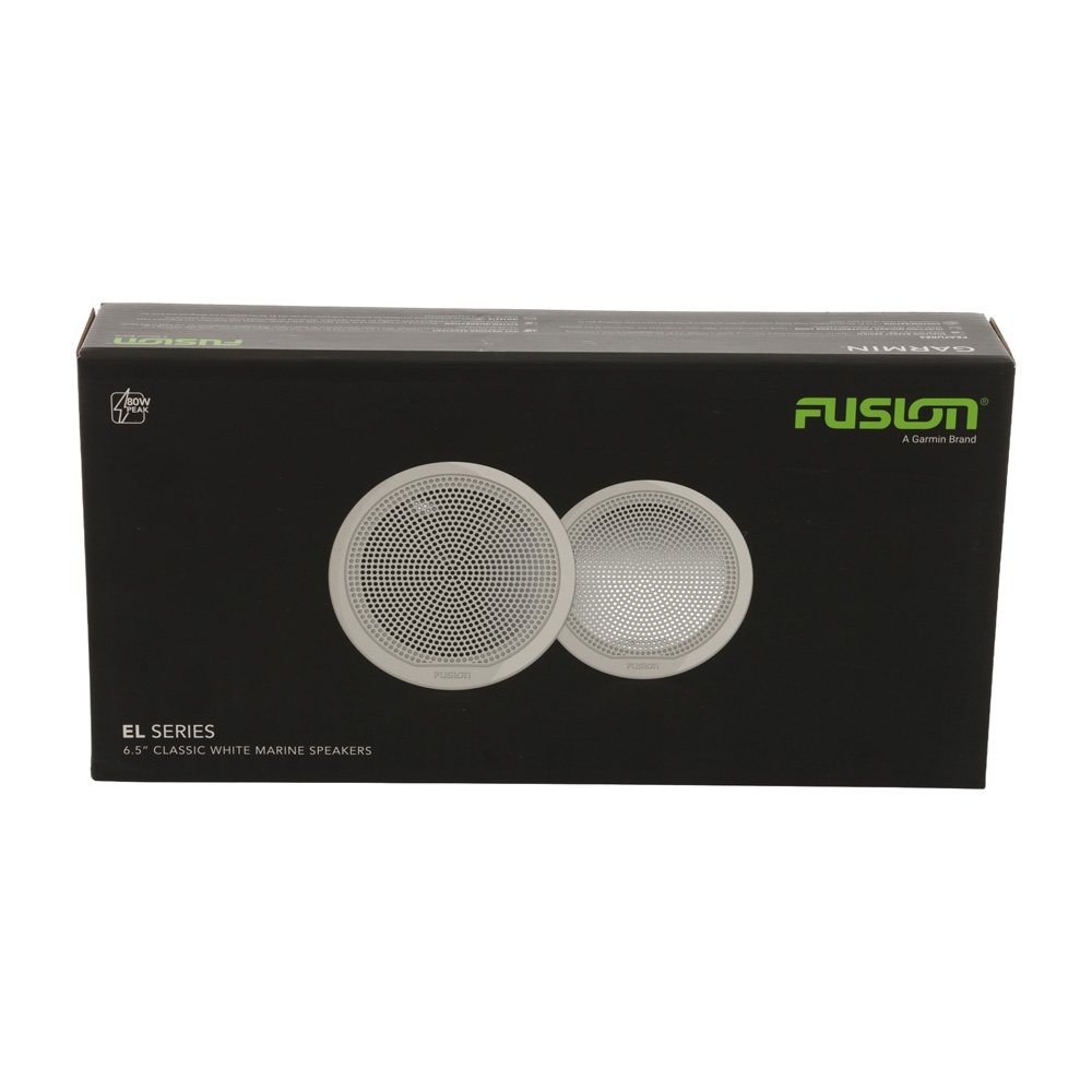 Fusion EL Series Marine Speakers 6.5in 80W Classic White