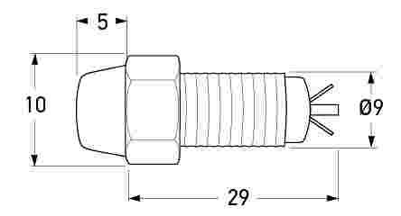 Hella Marine LED Pilot Lamp Blue with Chrome Body 12v