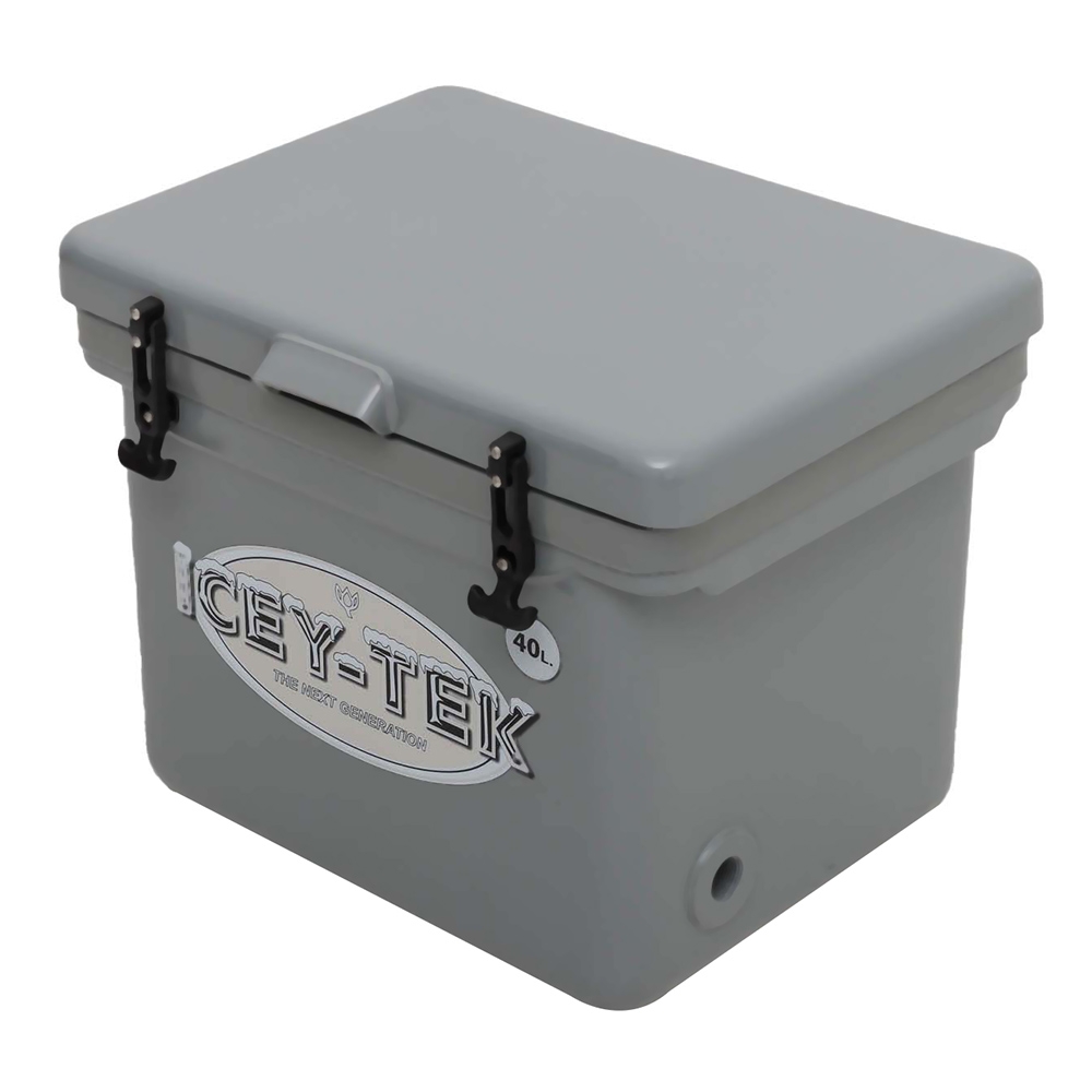 Icey-Tek Cube Chilly Bin Cooler 40L Light Grey