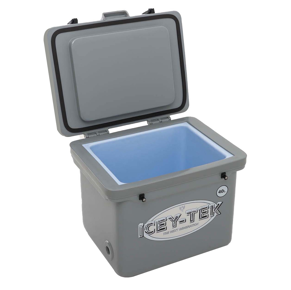 Icey-Tek Cube Chilly Bin Cooler 40L Light Grey