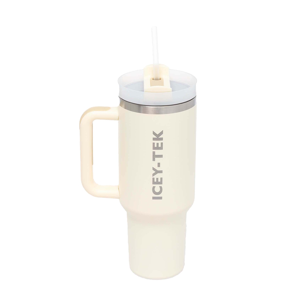 Icey-Tek Smoothie Insulated Travel Mug 1L Milky White