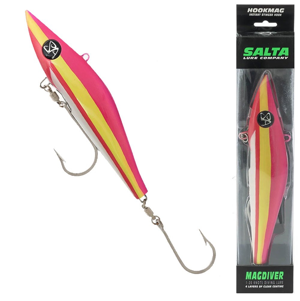 Salta MagDiver All-Speed Tuna Trolling Lure 10in Pearl Cayman Runner