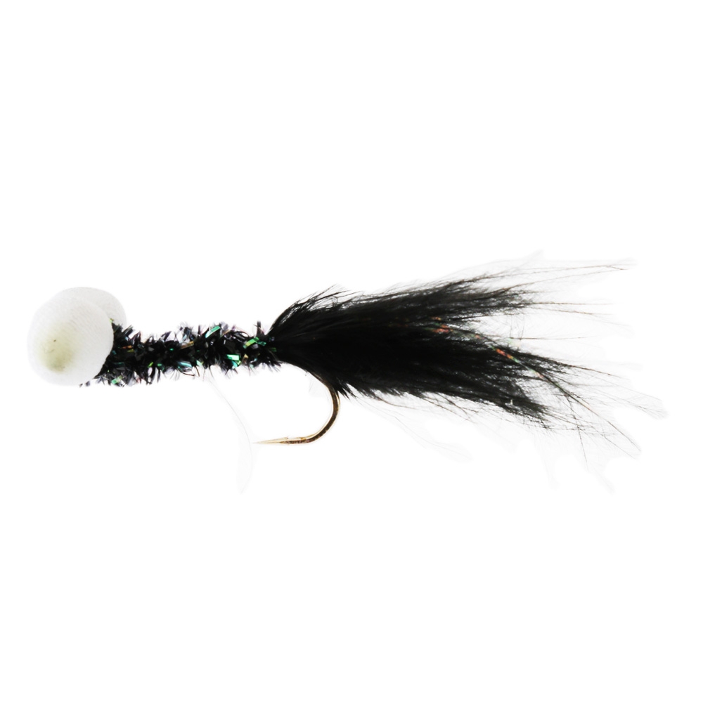 Black Magic Booby Fly with Foam Eyes 5cm Size B06 Black