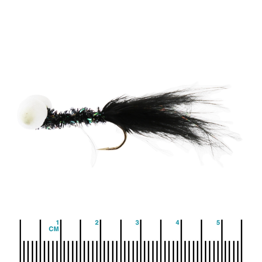 Black Magic Booby Fly with Foam Eyes 5cm