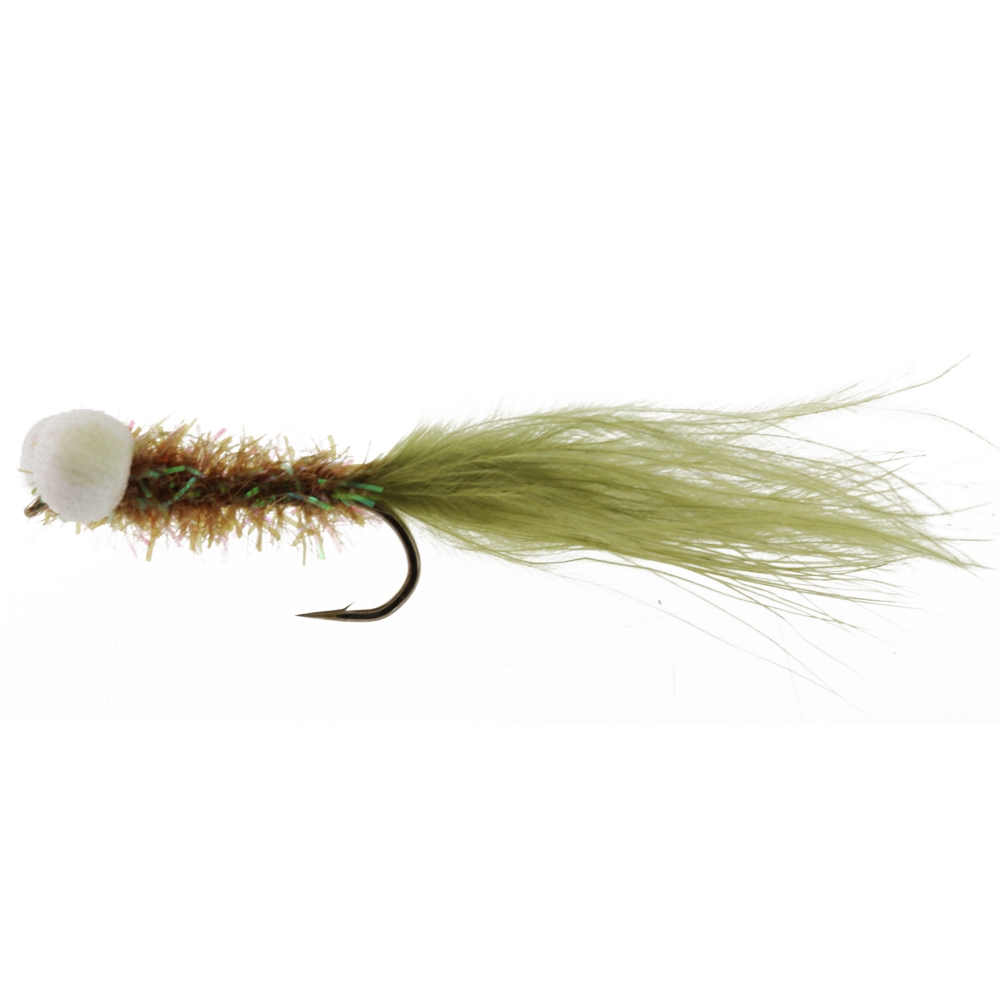Black Magic Booby Fly with Foam Eyes 5cm Size B06 Olive