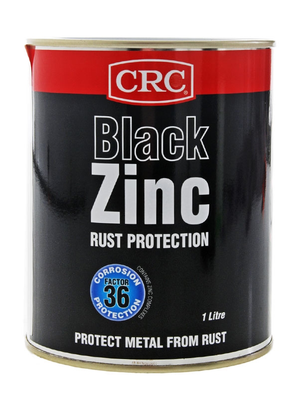 CRC Coloured Zinc Heavy-Duty Anti-Corrosive Coating Black 1L