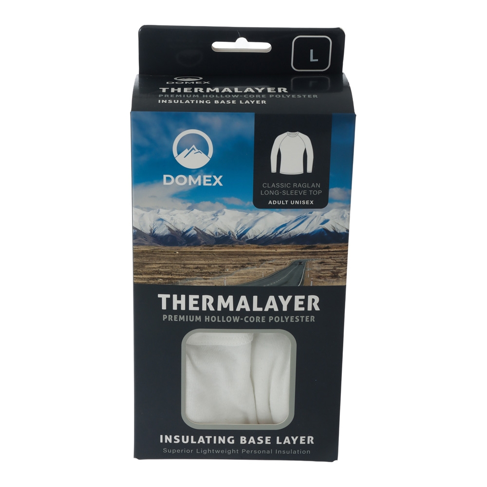 Domex Thermalayer Long Sleeve Thermal Top White 2XL