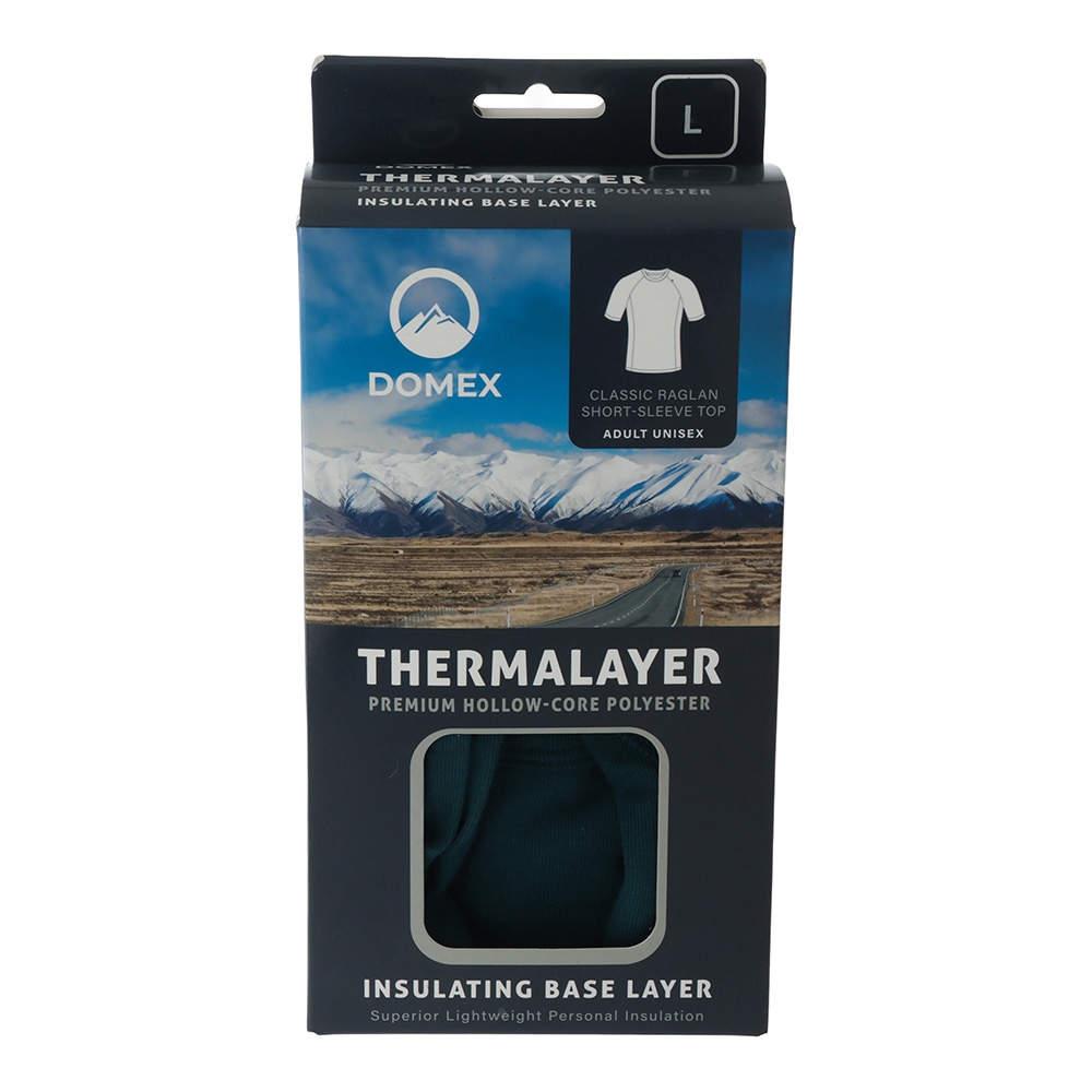 Domex Thermalayer Short Sleeve Thermal Top Dark Green 2XL