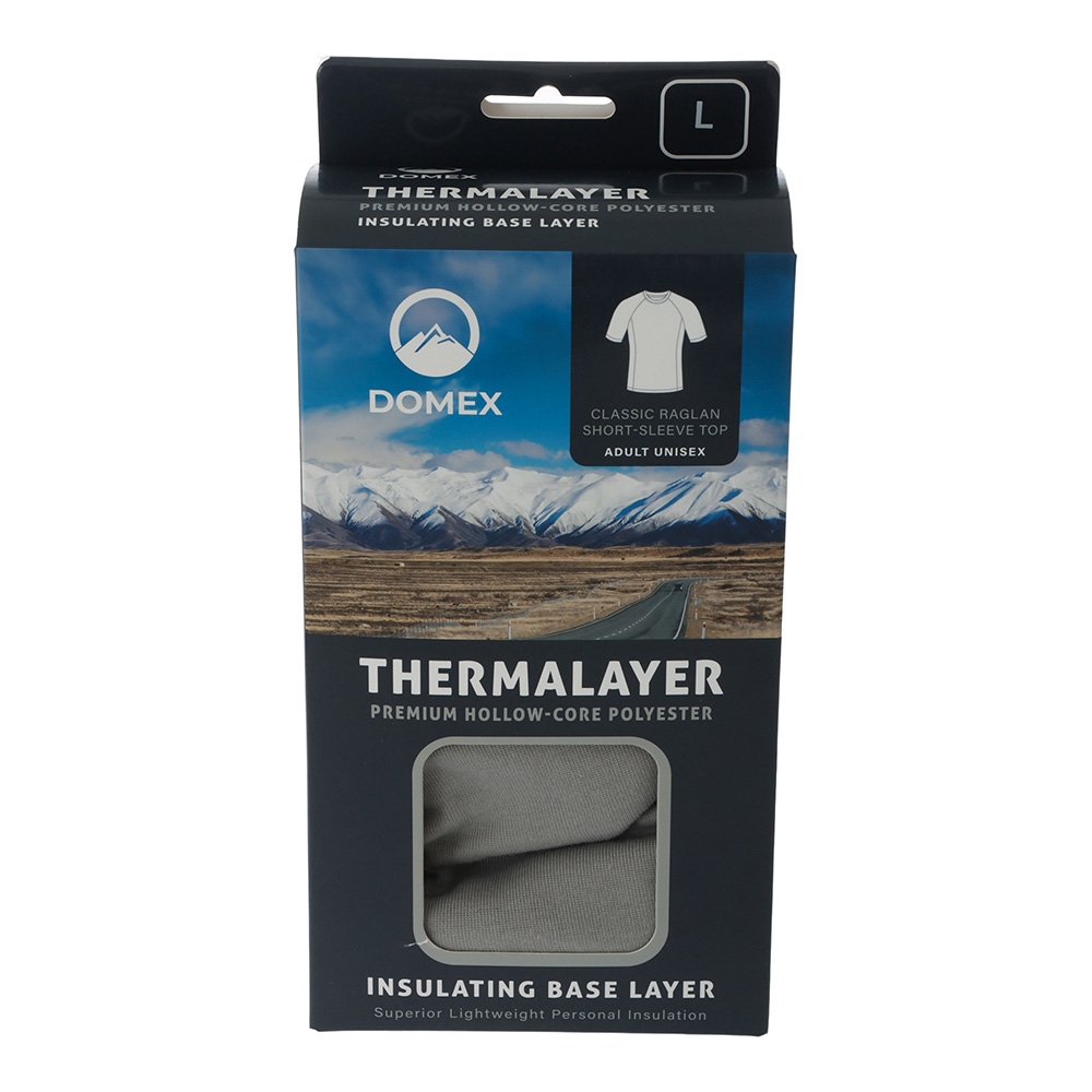 Domex Thermalayer Short Sleeve Thermal Top Grey L