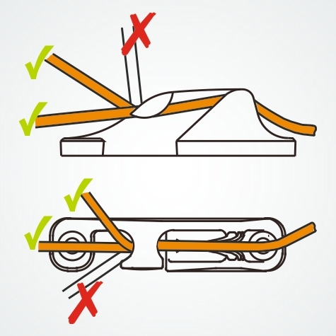 Clamcleat CL218 MK1 Side Entry Fairlead Port Silver