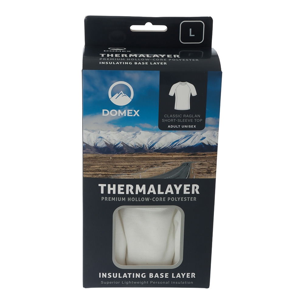 Domex Thermalayer Short Sleeve Thermal Top White L