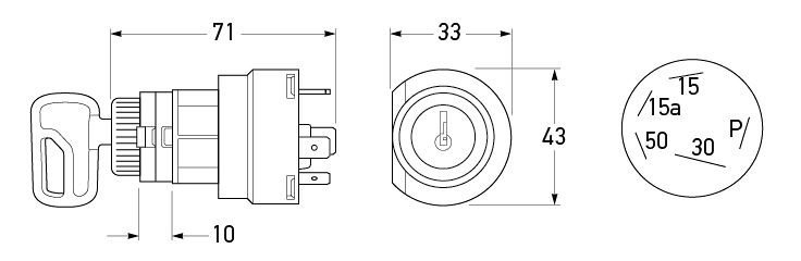 Hella Marine Starter and Ignition Switch Heavy Duty