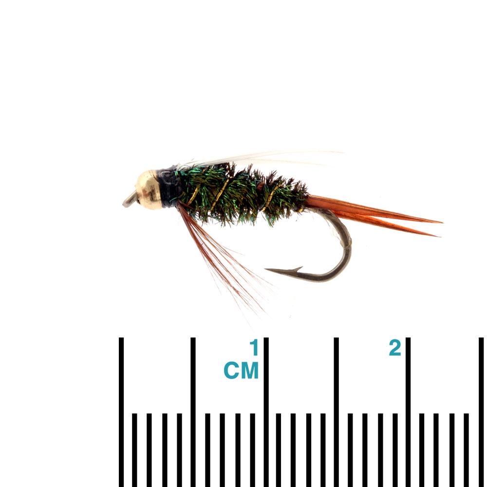 Black Magic Goldbead Prince Nymph Trout Fly B12 2cm