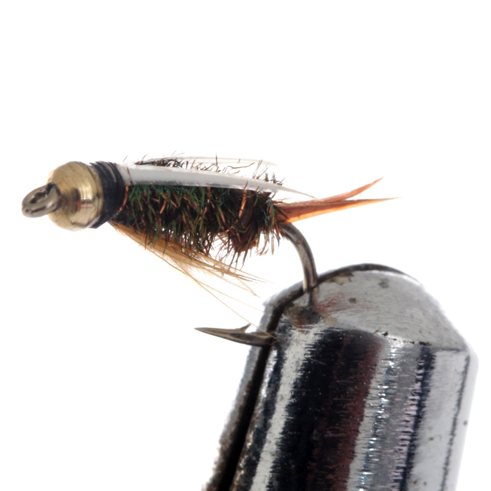 Black Magic Goldbead Prince Nymph Trout Fly B14 1.5cm