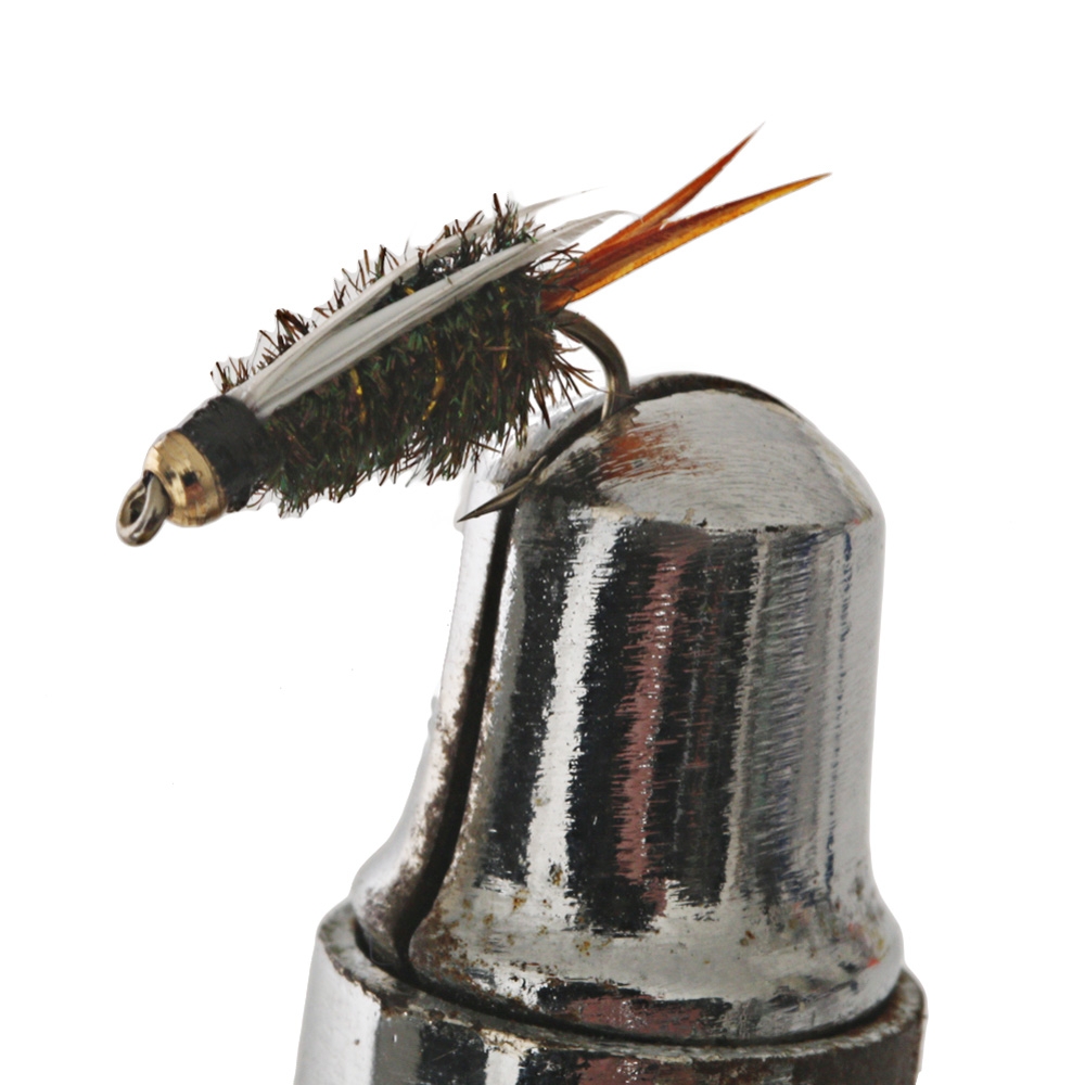 Black Magic Goldbead Prince Nymph Trout Fly B16 1.5cm