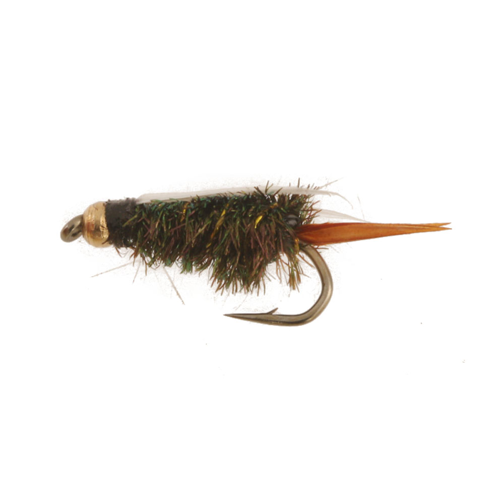 Black Magic Goldbead Prince Nymph Trout Fly B16 1.5cm