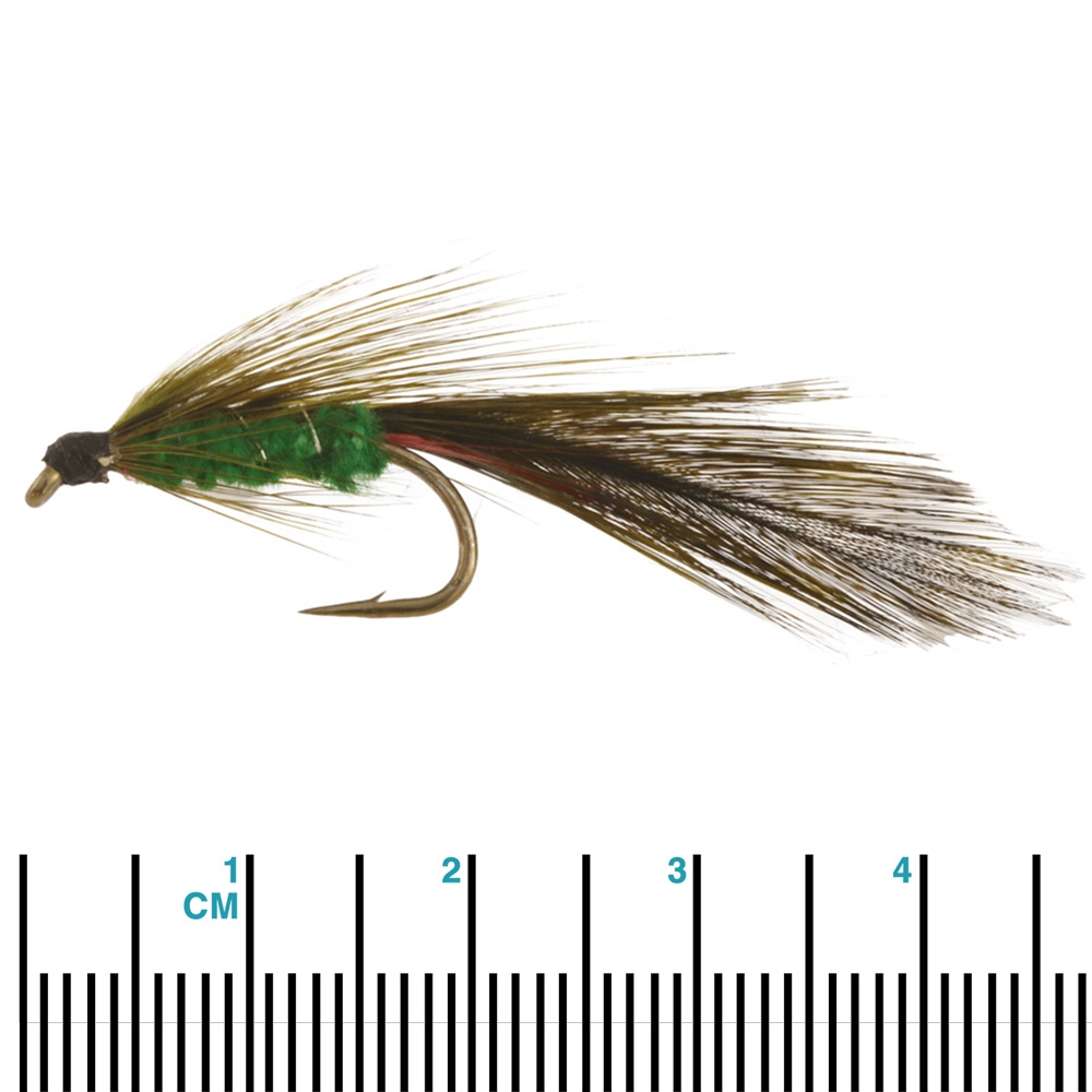 Black Magic Green Orbit Trout Fly A06 4.5cm
