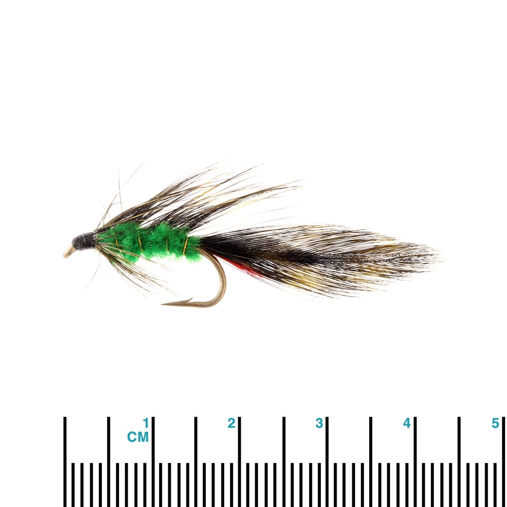 Black Magic Green Orbit Trout Fly A08 4cm