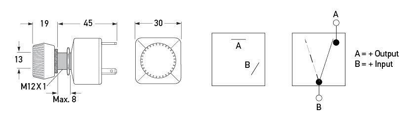 Hella Marine Rotary Switch Off-On Round Knob