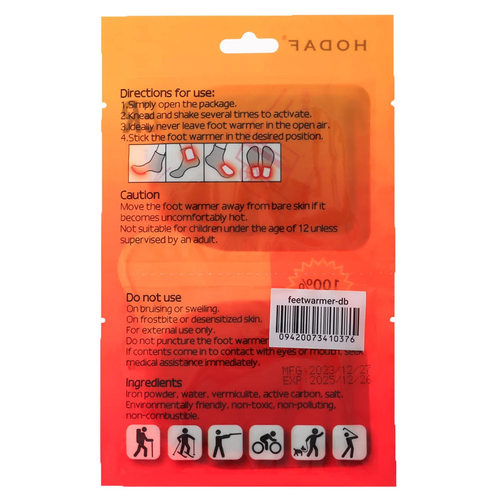 Disposable Foot Warmer 2-Pack