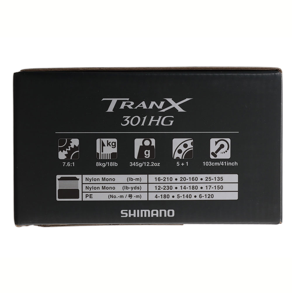 Shimano Tranx 301HG B Left Hand Baitcaster Reel