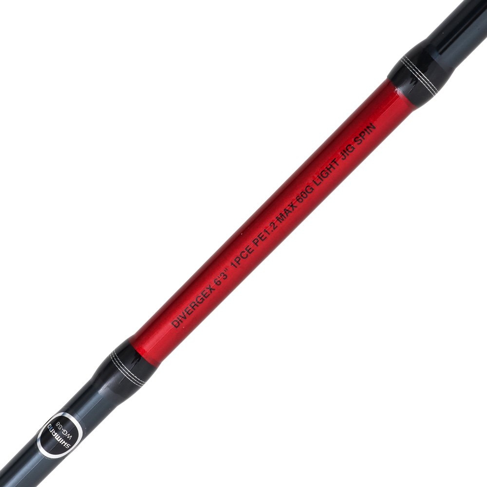 Shimano Divergex Slow Pitch Spin Rod 6ft 3in PE1.2 10lb-20lb 1pc