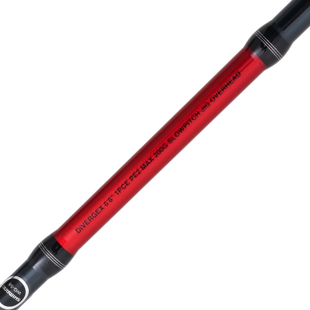 Shimano Divergex Overhead Slowpitch Rod 6ft 8in PE2 1pc