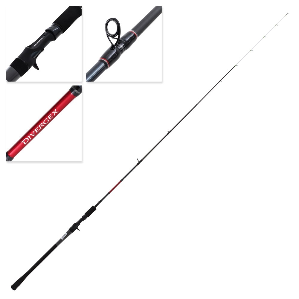 Shimano Divergex Overhead Slow Jig Rod 6ft 6in PE1.5 10lb-25lb 1pc