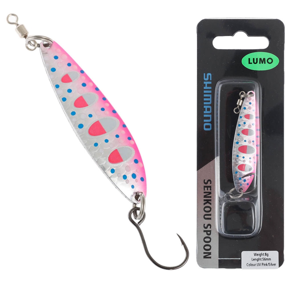 Shimano Senkou Spoon Lure 8g Pink/Silver Lumo