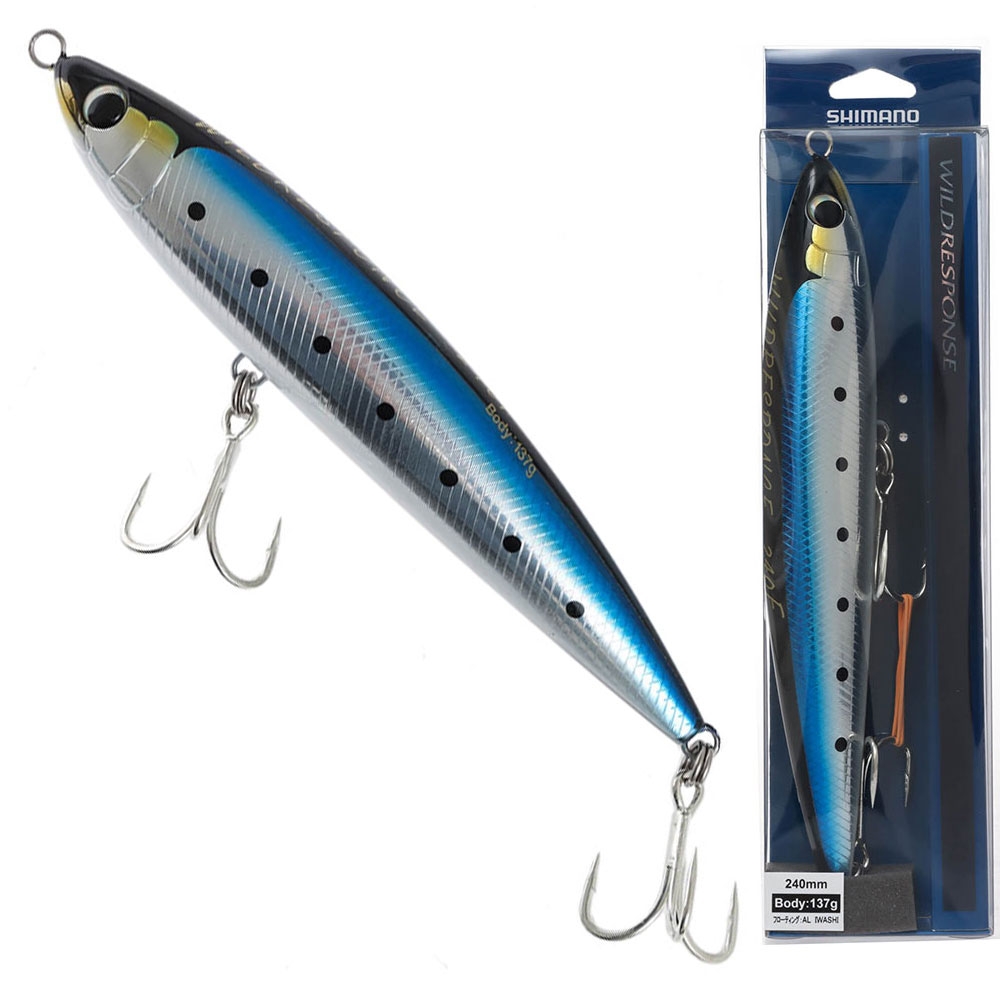 Shimano Ocea Wild Response Floating Stickbait 240mm 137g UV Blue Sardine