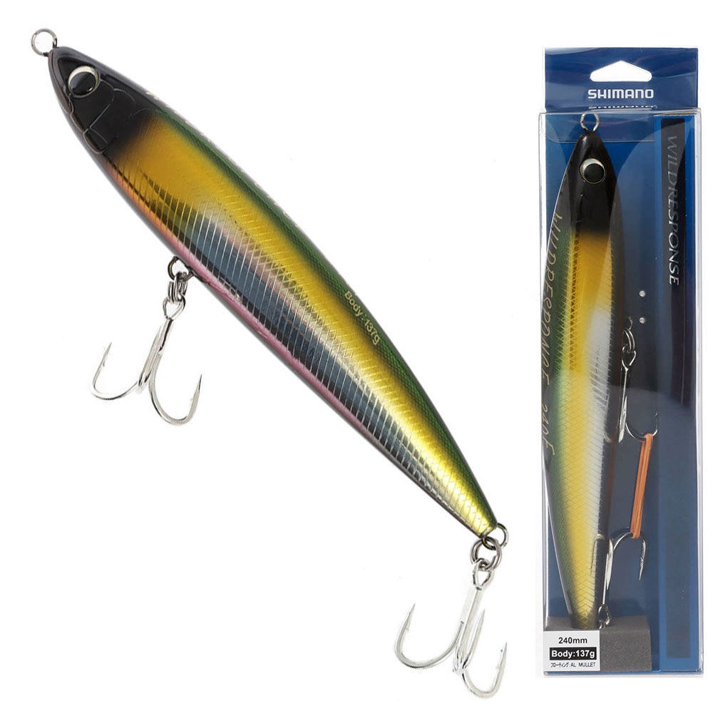 Shimano Ocea Wild Response Floating Stickbait 240mm 137g Alu Mullet