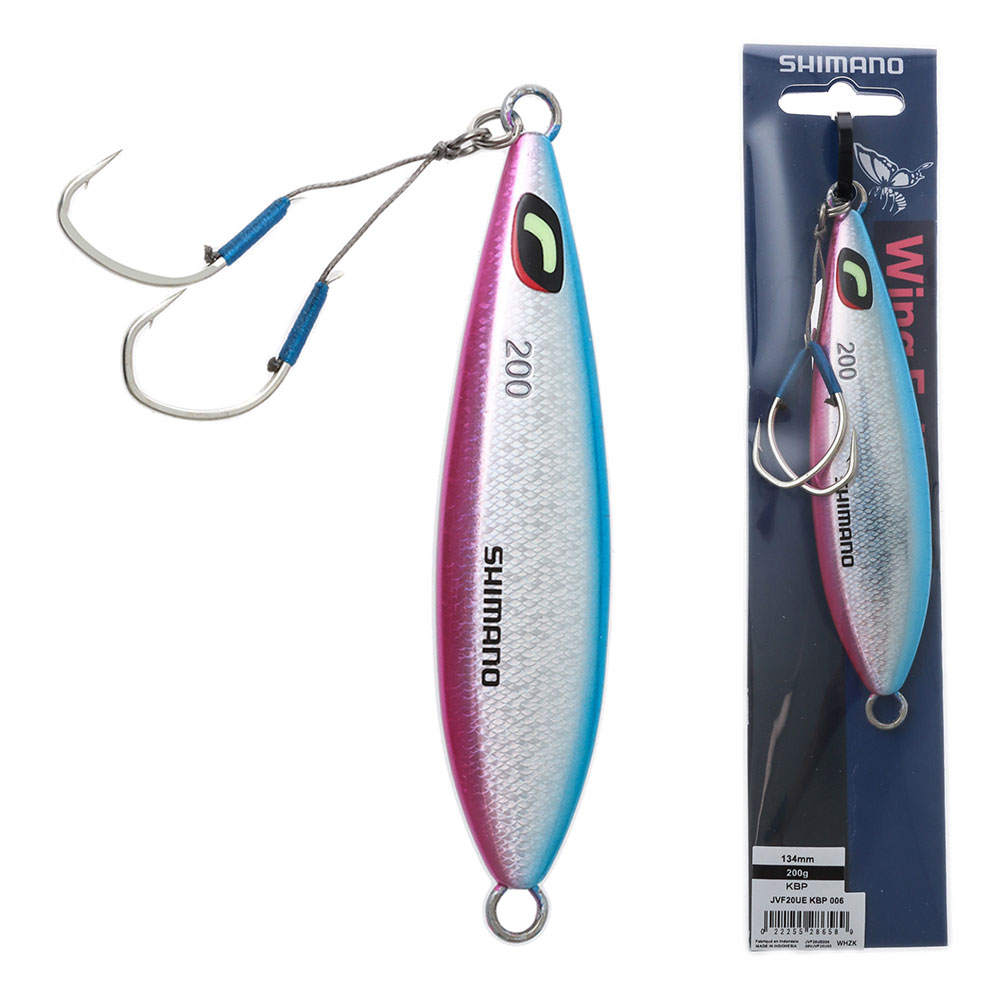 Shimano Ocea Wing Fall Slow Pitch Jig Keimura 200g Blue Pink