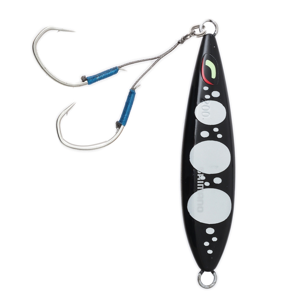 Shimano Ocea Wing Fall Slow Pitch Jig Keimura 200g Black Lumo
