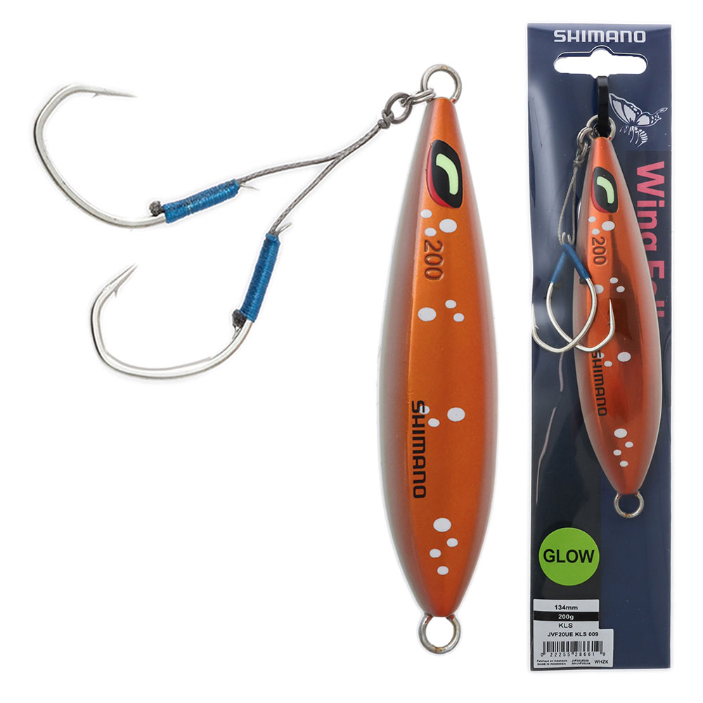 Shimano Ocea Wing Fall Slow Pitch Jig Keimura 200g Lumo Squid