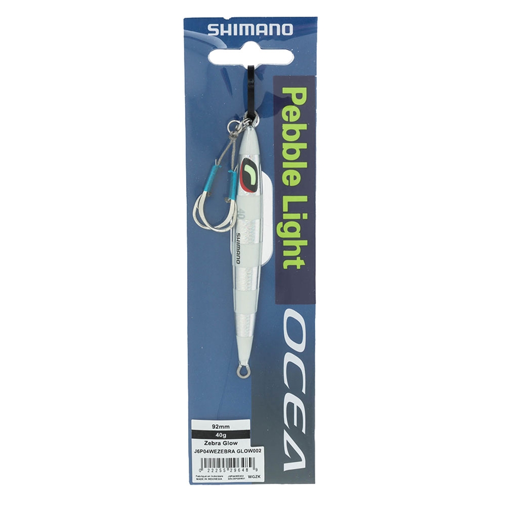 Shimano Ocea Pebble Light Micro Jig 40g Zebra Glow