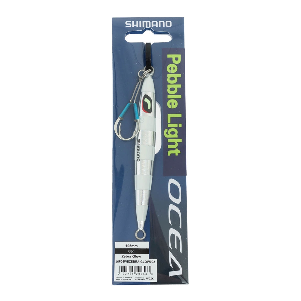 Shimano Ocea Pebble Light Micro Jig 60g Zebra Glow