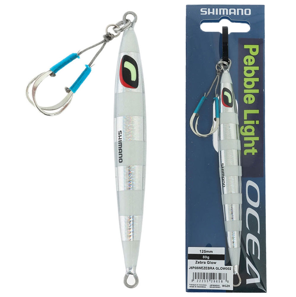 Shimano Ocea Pebble Light Micro Jig 80g Zebra Glow