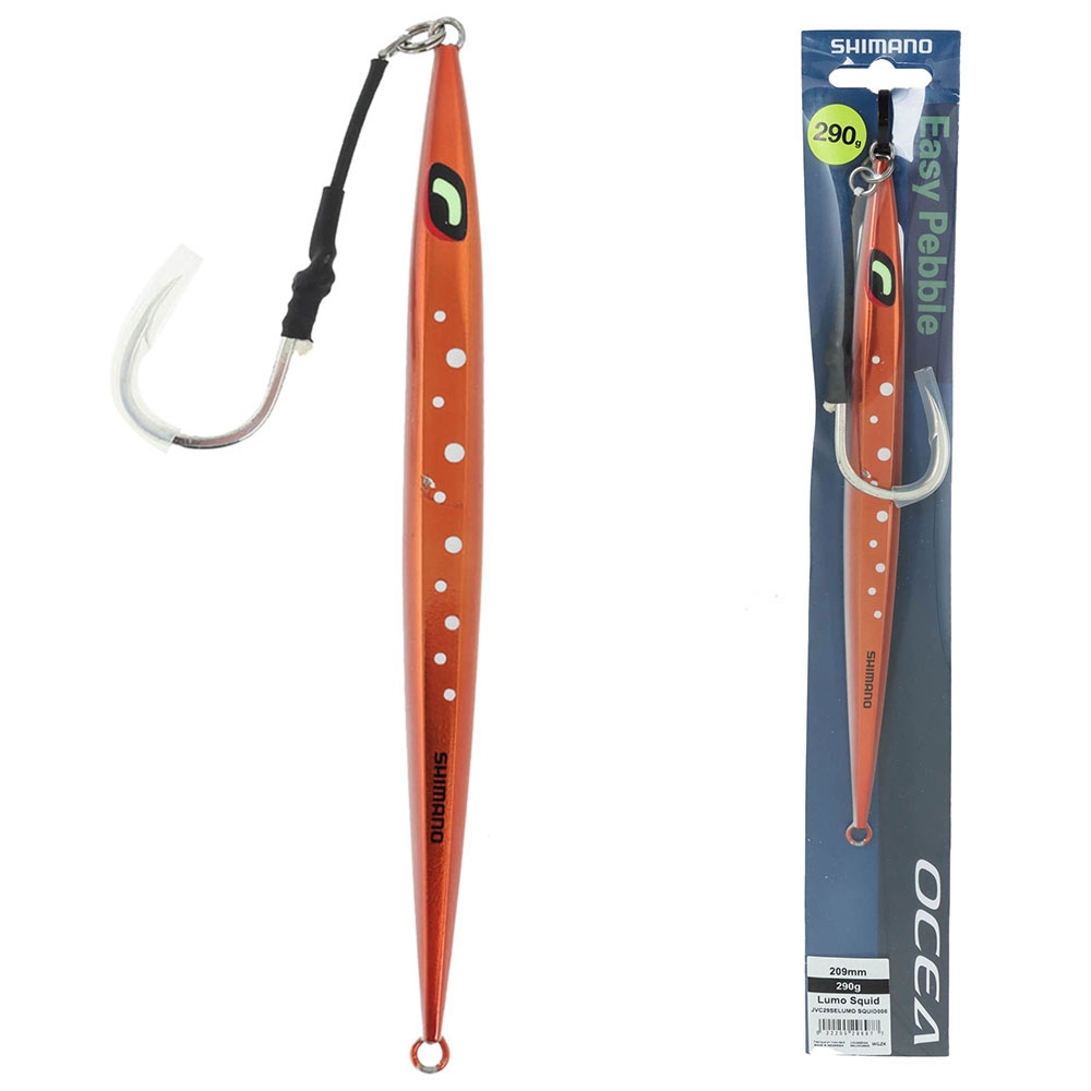 Shimano Ocea Easy Pebble Jig 290g Lumo Squid Holo