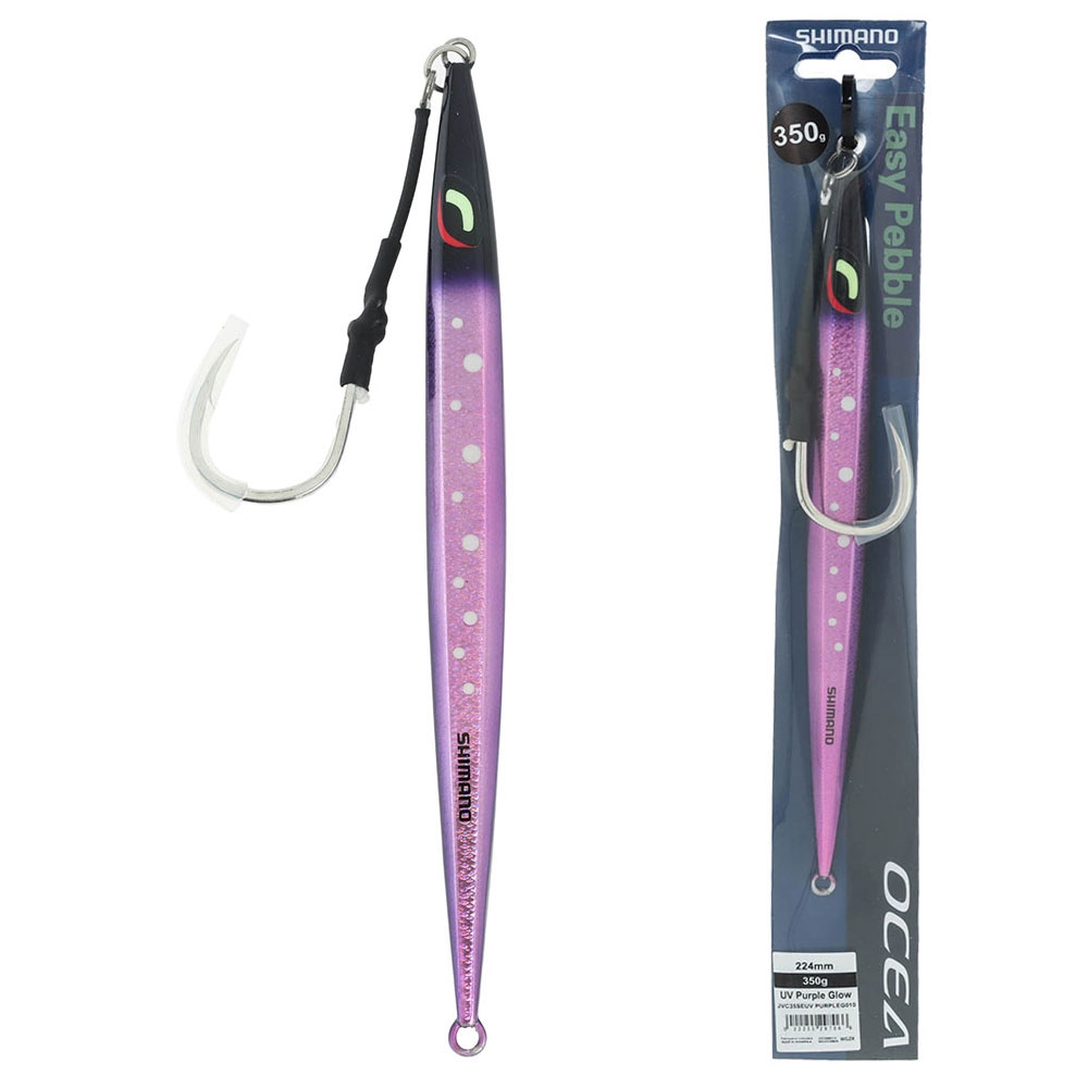 Shimano Ocea Easy Pebble Jig 350g Purple Glow