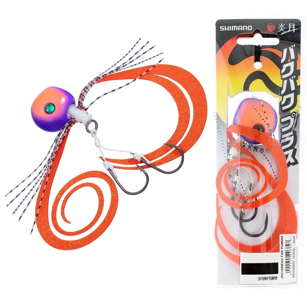 Shimano Tiger Baku Baku Plus Slider Jig 120g Funky Pumpkin UV