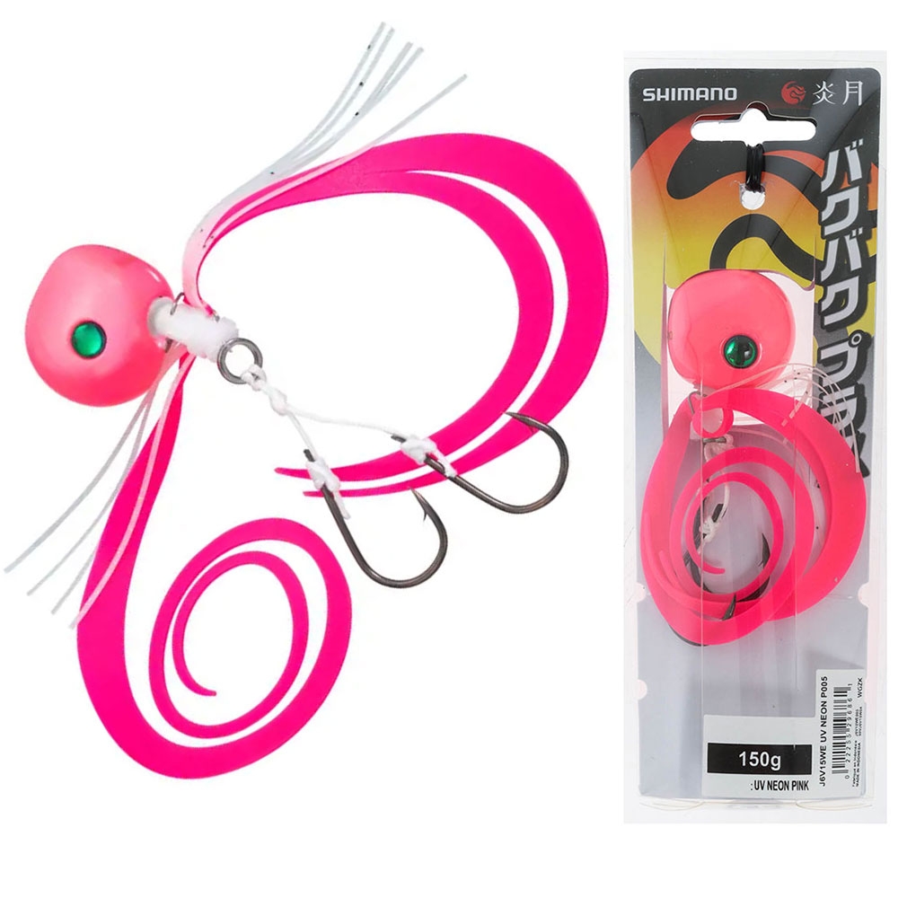 Shimano Tiger Baku Baku Plus Slider Jig 150g Neon Pink UV