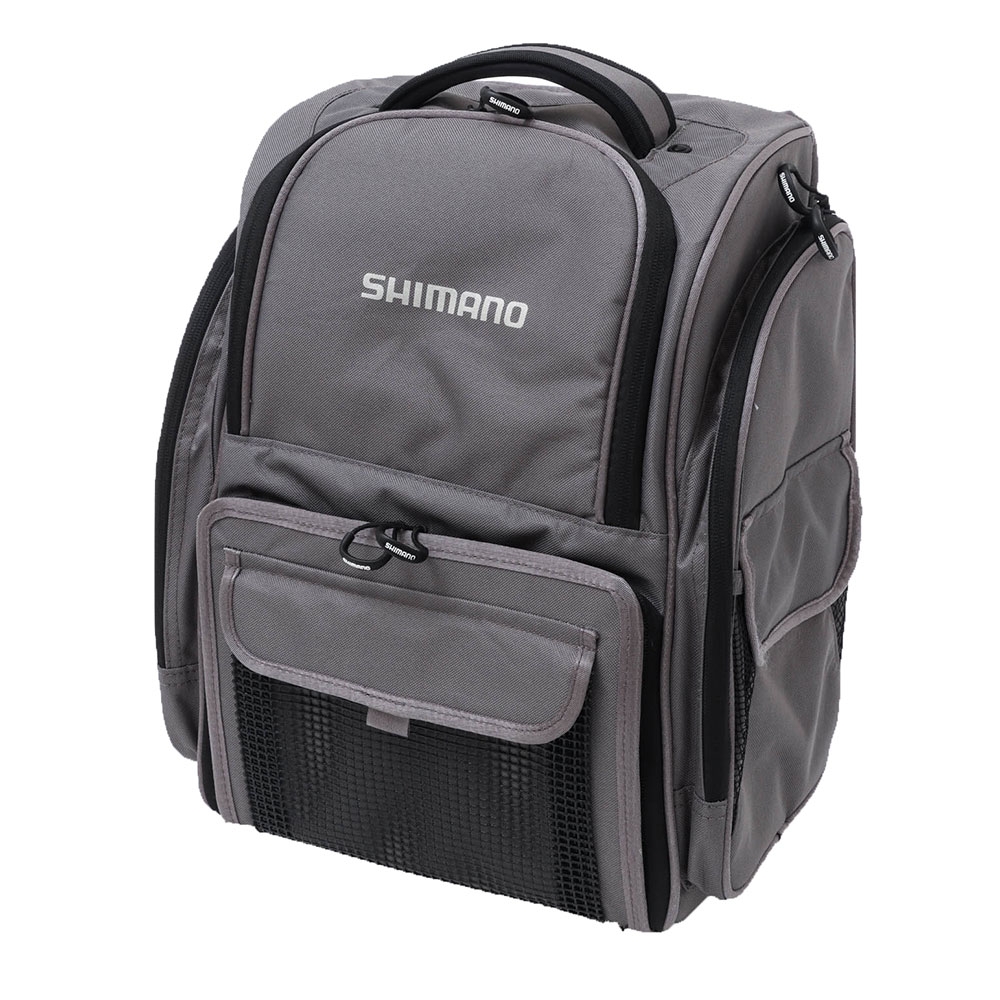 Shimano Tackle Backpack with 4 Tackle Trays Grey