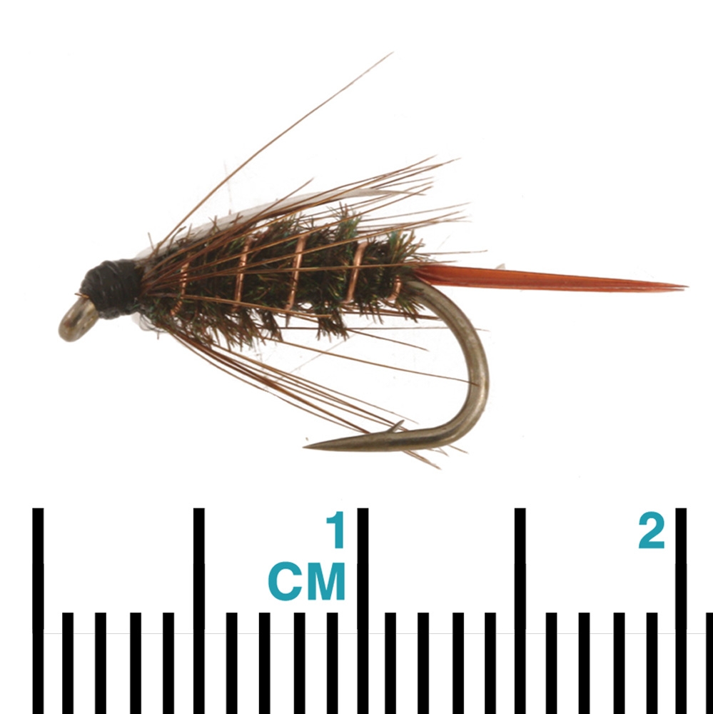 Black Magic Prince Nymph Trout Fly A12 2cm